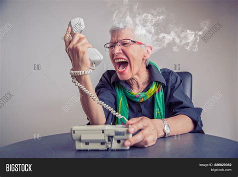 Angry Enraged Senior Image And Photo Free Trial Bigstock