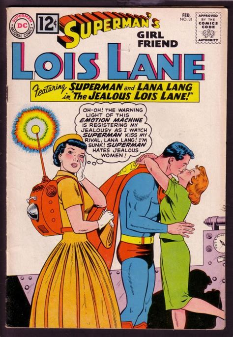 Supermans Girl Friend Lois Lane 31 1962 Lana Lang Kis Vgfn Very