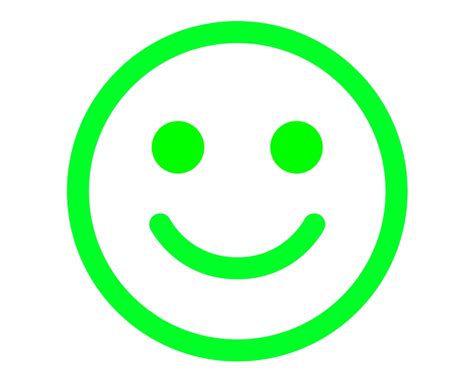 Emote Happy Face Green Smiley Face Png Transparent Png Download