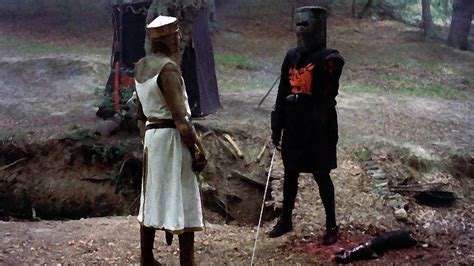 The Dark Black Knight Batman Vs Monty Python Youtube