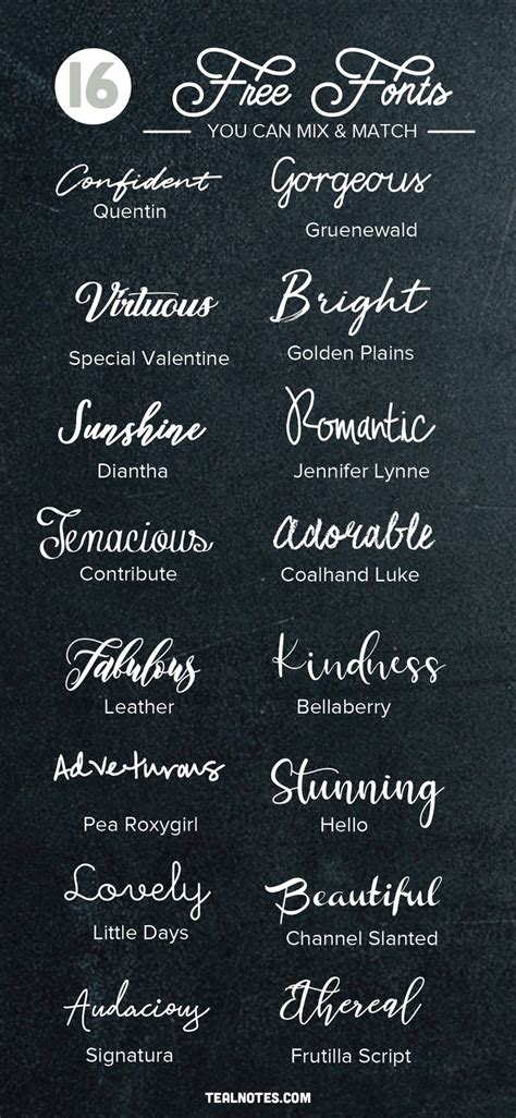 18 Free Script Fonts That Are Absolutely Gorgeous In 2020 Free Script