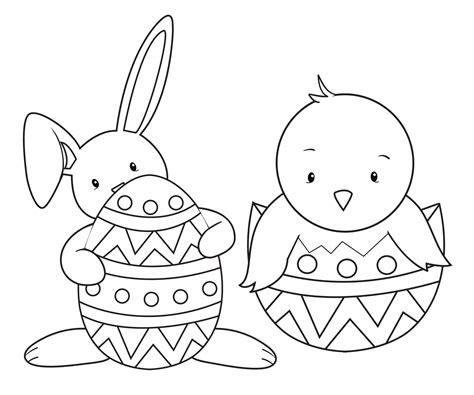 Free Printable Easter Bunny Colouring Pages