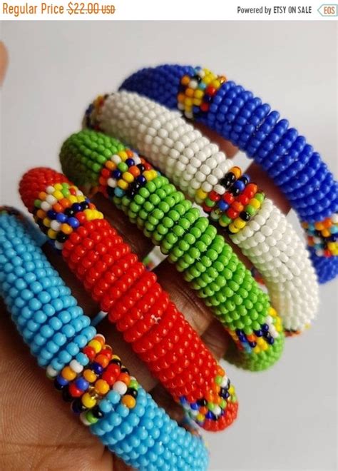 African Beaded Bracelets Handmade Bracelets From Africa Etsy