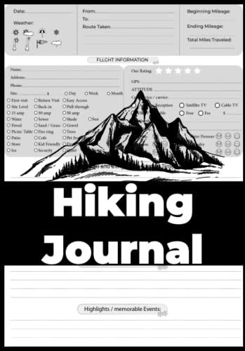 Hiking Logbook Hiking Journal With Prompts To Write In Trail Log