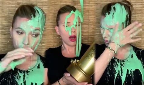 Scarlett Johansson Covered In SLIME By Husband During MTV Awards Speech What The F Ck