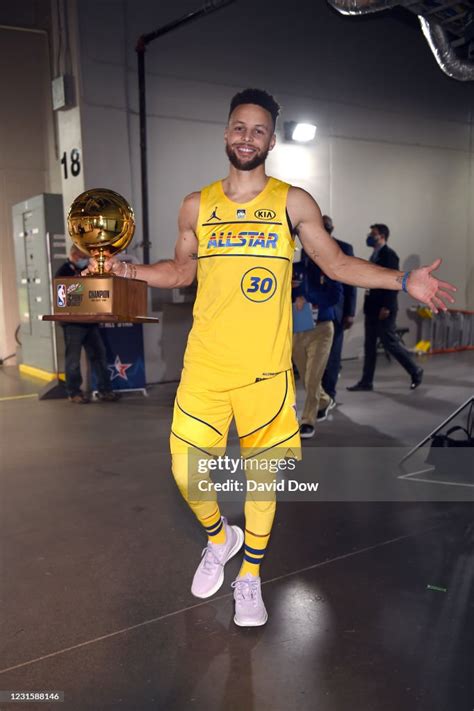 Stephen Curry Of The Golden State Warriors Smiles After Winning The