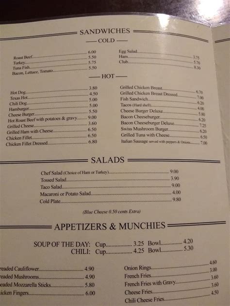 Menu at Liberty Street Pub, Bath