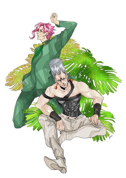 Kakyoin Noriaki And Jean Pierre Polnareff Jojo No Kimyou Na Bouken