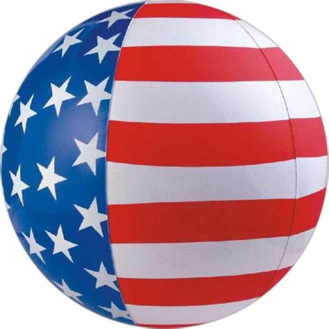 16 Inch Patriotic Beach Balls Personalized Beach Balls