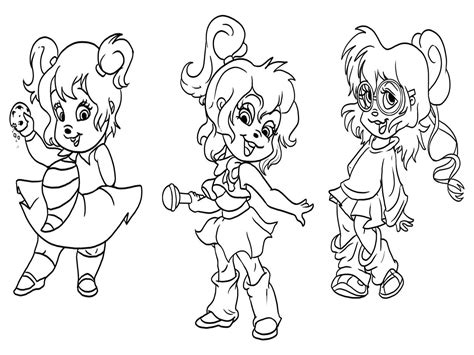 The Chipmunks And The Chipettes Coloring Pages