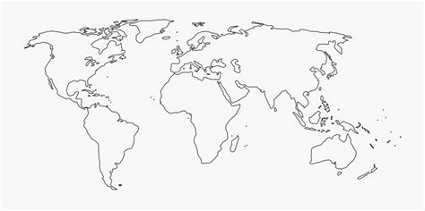 World Map Outline Transparent