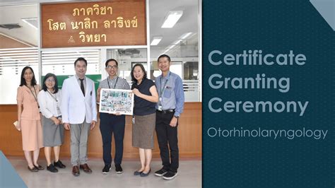 the certificate granting ceremony for siriraj scholarship for doctors from asean and developing