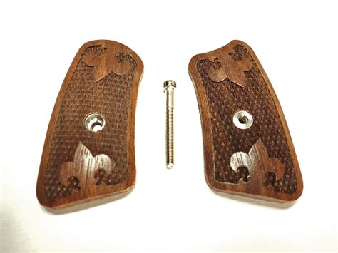 Walnut Checker Plume Ruger Sp101 Grip Inserts Ls Grips