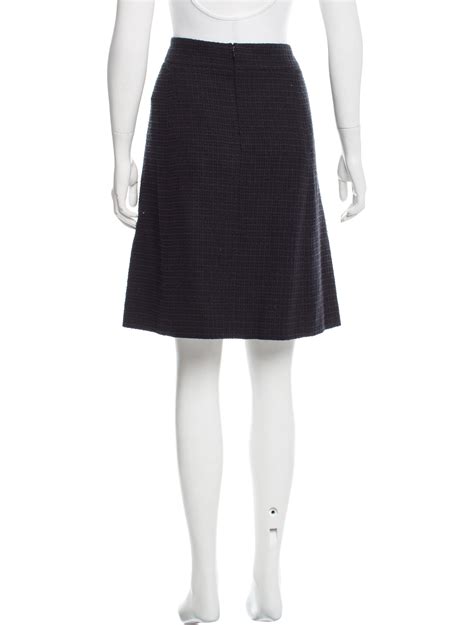 Chanel Tweed Pencil Skirt Clothing Cha191715 The Realreal