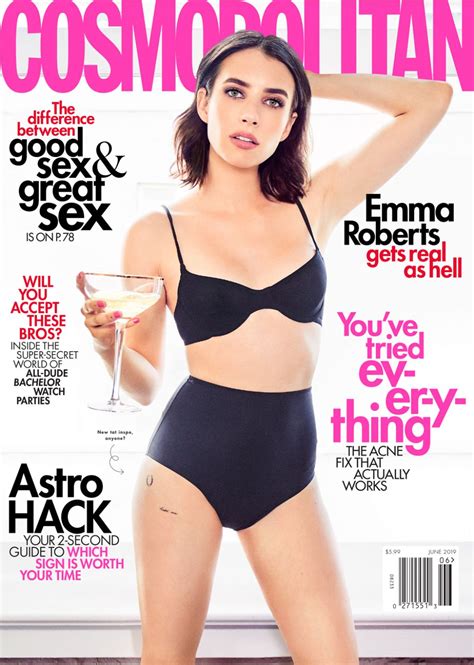 Emma Roberts Cosmopolitan Magazine June Cover And Photos CelebMafia