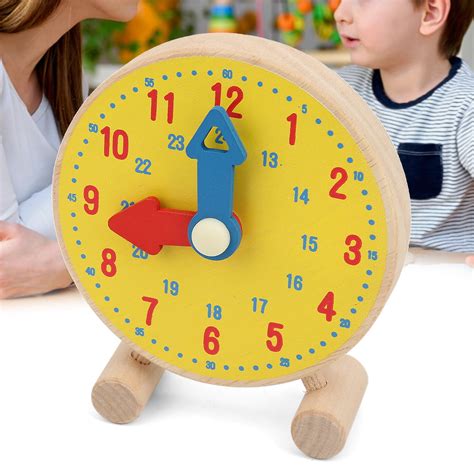 Sonew Numbers Clock Model Toy Wooden Clock Learning Educational