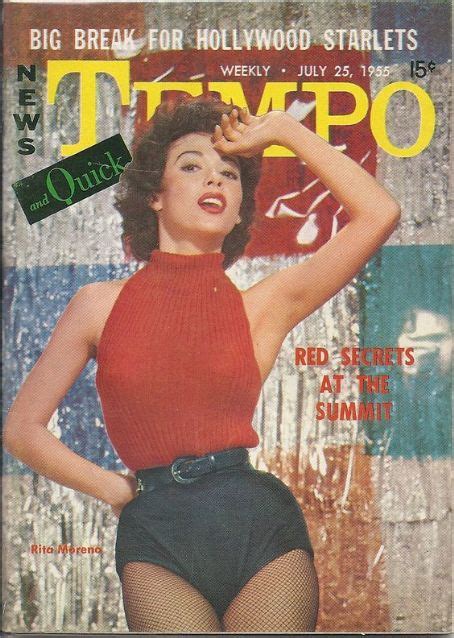 Rita Moreno Tempo And Quick Magazine 25 July 1955 Cover Photo United States