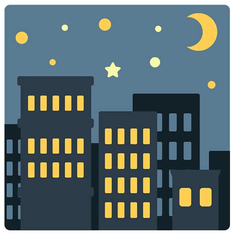 Night With Stars Emoji Clipart Free Download Transparent Png Creazilla