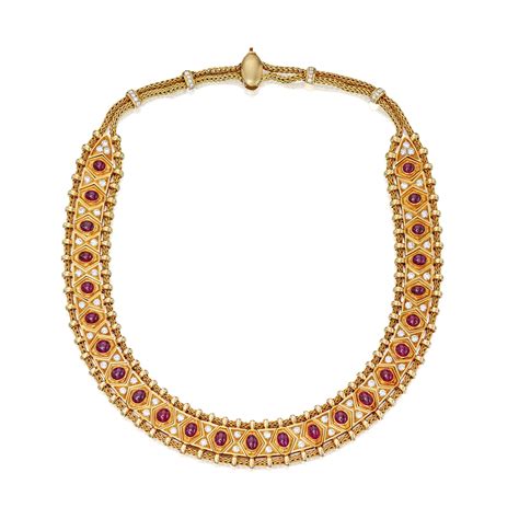 René Boivin Gold Ruby And Diamond Necklace France Magnificent Jewels 2021 Sothebys