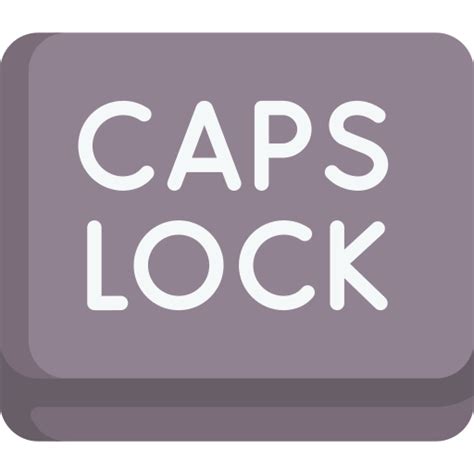Caps Lock Free Interface Icons
