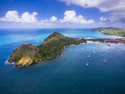 Caribbean St Lucia Cap Estate Pigeon Island National Park And Fort