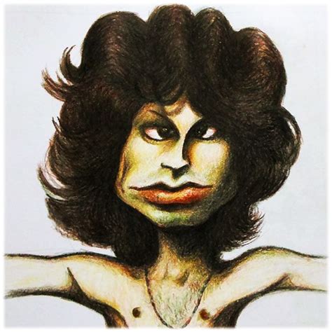 Caricatura De Jim Morrison Vocalista Da Banda The Doors Arquivo