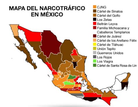 El Mapa Del Narcotráfico En México 2021 Sobre La Mesa Mx
