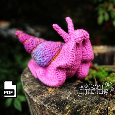 Medium Snail Amigurumi Crochet Pattern By Crafty Intentions Etsy