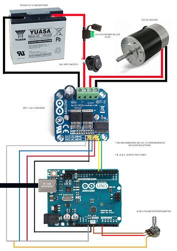 Motor Doesnt Turn When Connected To H Bridge Using Arduino Motors
