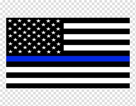 Police United States Of America Thin Blue Line Flag Of The United