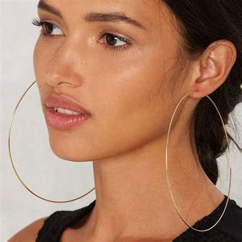 Girls With Attitude Hoop Earring In 2020 Big Earrings Big Hoop Earrings Large Hoop Earrings