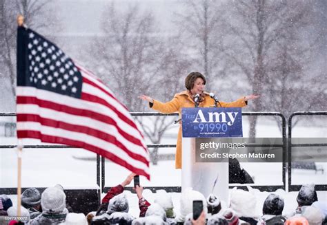 sen amy klobuchar announces her presidential bid in front of a crowd news photo getty images