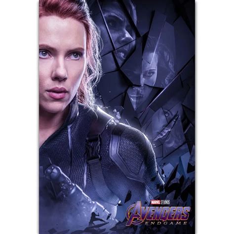 Black Widow Marvel Universe Avengers End Game Movie Poster Wall Art