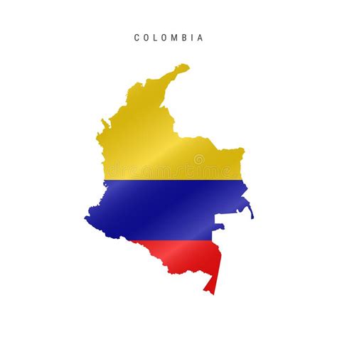 Mapa Vector Colombia Aislado En Fondo Blanco Mapa De Silueta Negra De