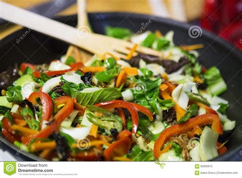 Then you can either use it as a side dish, a meal on it's own accompanied by rice or you can add any left over here is how to stir fry with sardines: Pak Choi Vegetable Stir Fry Stock Image - Image of garlic ...