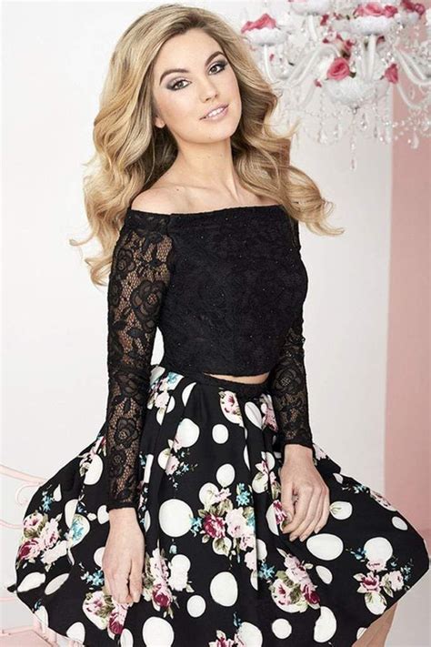 Tiffany Homecoming 27123 Two Piece Lace Off Shoulder Dress In 2020