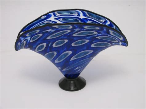 Mosaic Fan Shaped Vase By Bryan Goldenberg Art Glass Vase Artful
