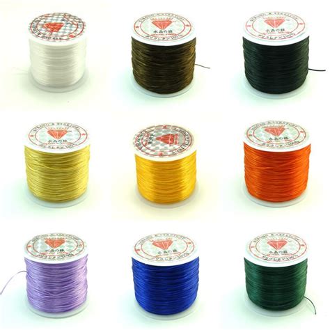 Elastic Line Cord Mixed Color Wax Cords Beading String Thread Rope For