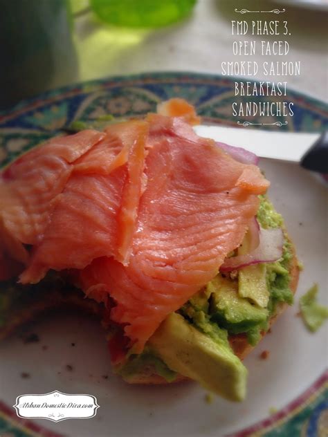 Weight smoked salmon, broken into pieces. RECIPE: FMD Phase 3, Open Faced Smoked Salmon Breakfast ...