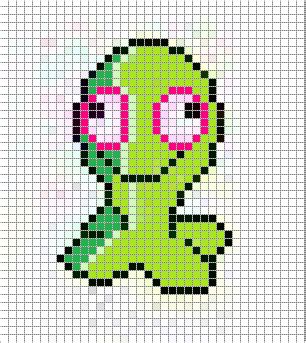 8 bit megaman colored grid by theinsanepoet on deviantart. Chuchu Pixel Art Grid by Hama-Girl on DeviantArt