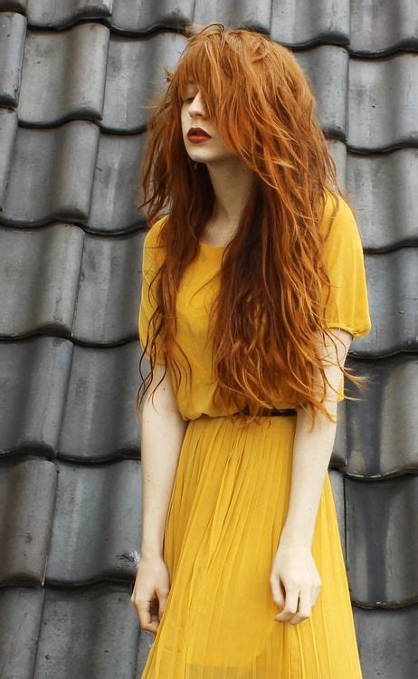 Nadia Esra Red And Yellow Red Hair Woman Beautiful Redhead Red Hair