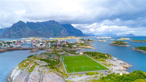 The Most Awesome Soccer Field Henningsvær Stadion Lofoten Islands