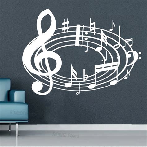 Buy Musical Notes Waves Wall Decals Teens Music Note