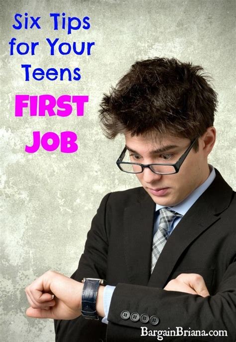 Six Tips For Your Teens First Job Bargainbriana First Job First