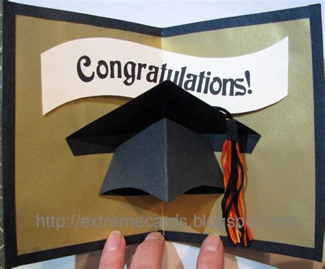 Graduation Cap Pop Up Card