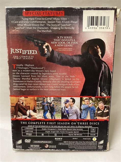 Dvd Box Set Justified Complete First Season Good Buya