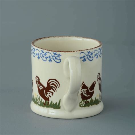 Mug Large Cock And Hen Brixton Pottery