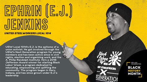 Black History Month Profiles Ej Jenkins Afl Cio