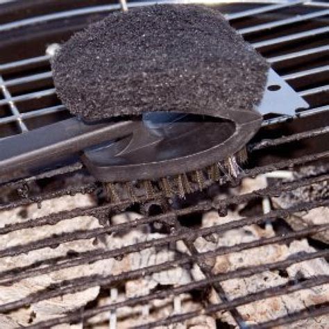 You should try to clean it with soft materials to avoid damaging the paint or metal surfaces which can allow rust to start forming. Cleaning a Charcoal BBQ Grill | ThriftyFun