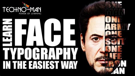 How To Create Face Typography I Text Portrait Tutorial Photoshop Cc In